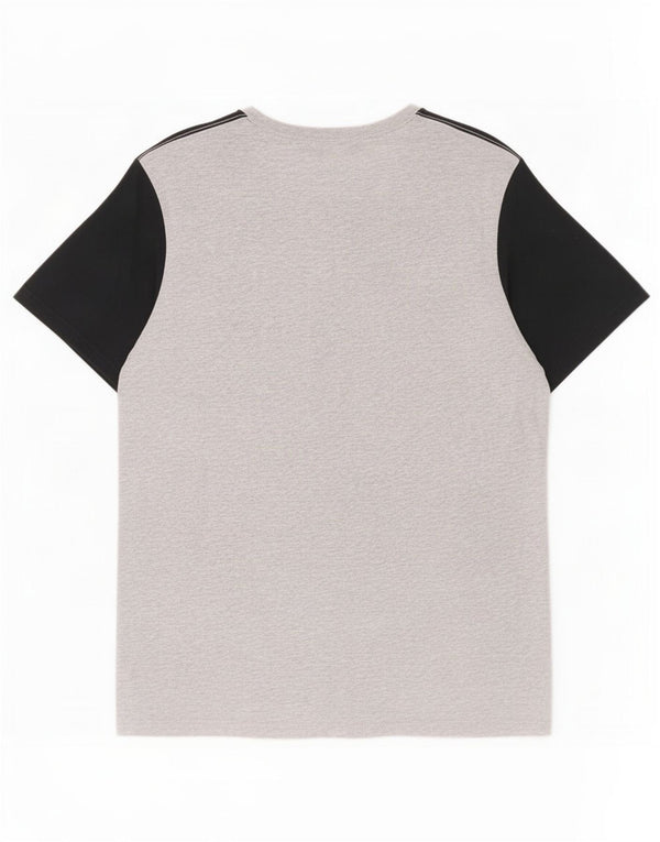 Converse Camiseta gráfica masculina Top XL cinza Colourblock