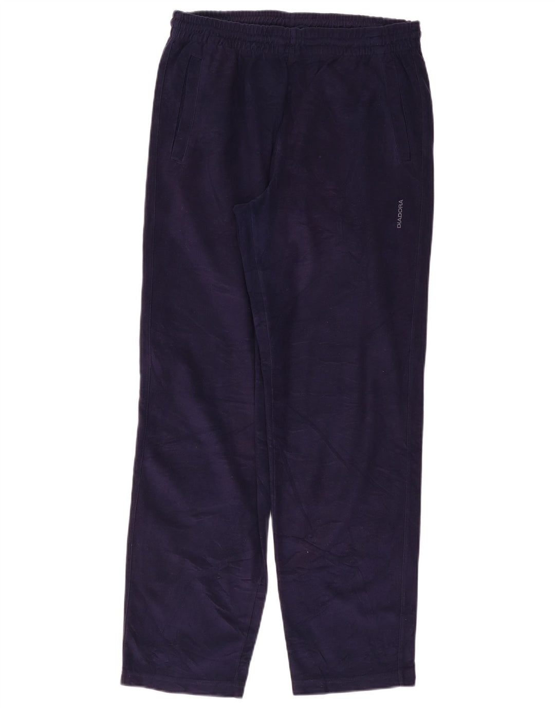 Calça de treino masculina DIADORA UK 38 poliéster azul marinho médio