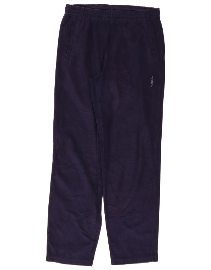 Calça de treino masculina DIADORA UK 38 poliéster azul marinho médio