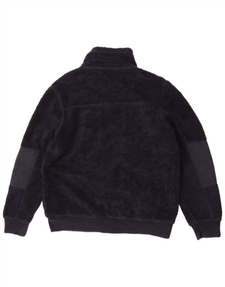 Jaqueta de lã masculina Fat Face poliéster azul marinho médio Reino Unido 38