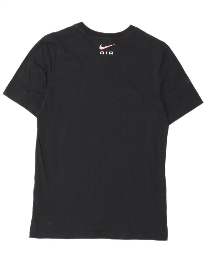 Camiseta Nike masculina gráfica top pequeno algodão preto