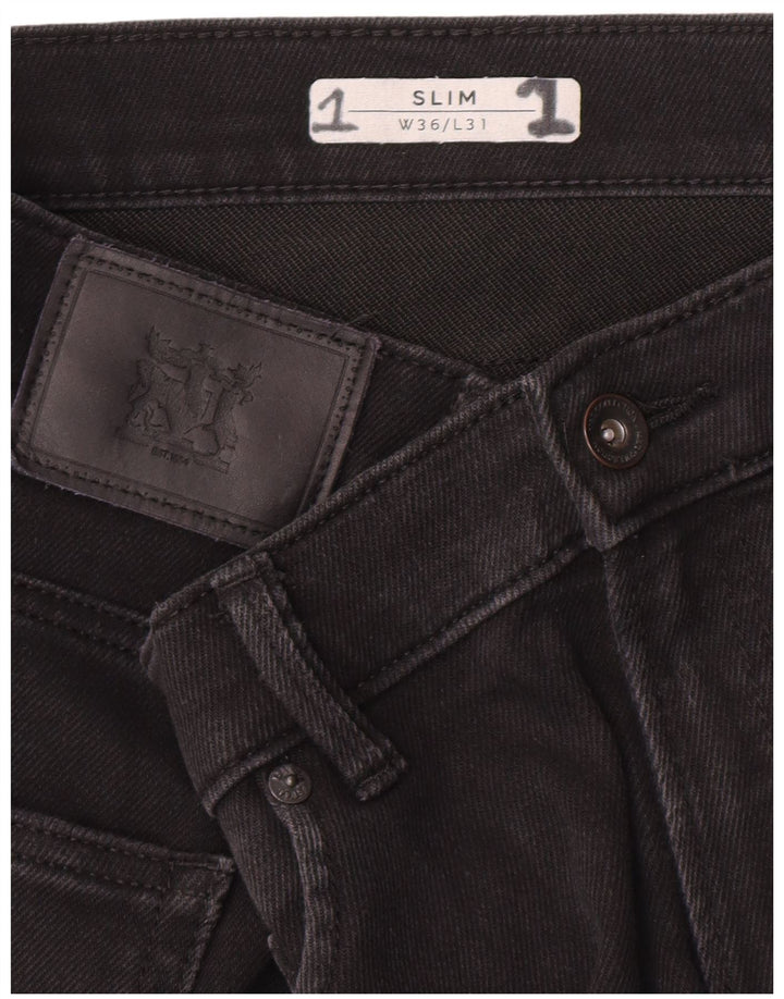 Calça jeans masculina Marks & Spencer W36 L31 preta