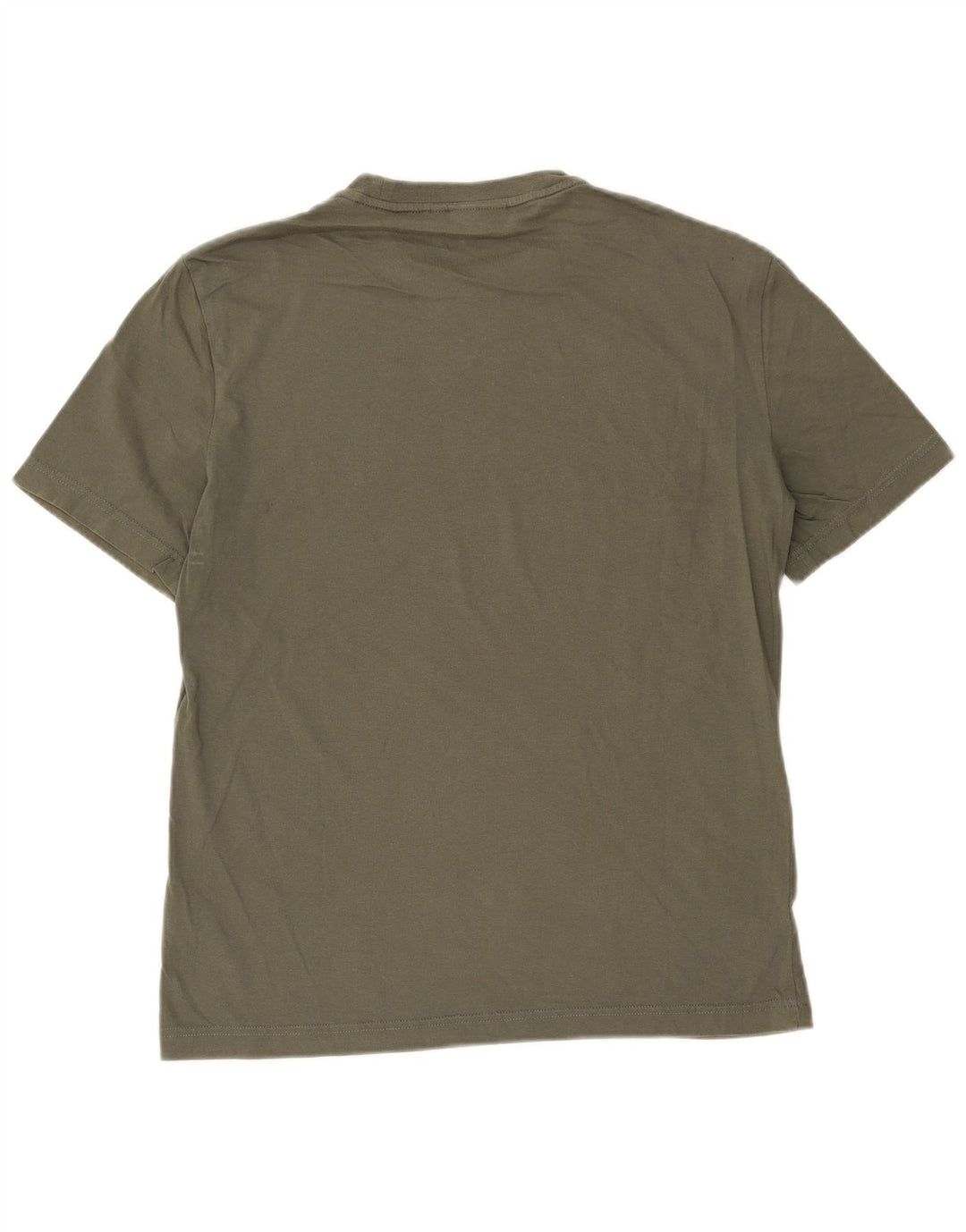 Camiseta masculina Calvin Klein com estampa gráfica de algodão cáqui médio