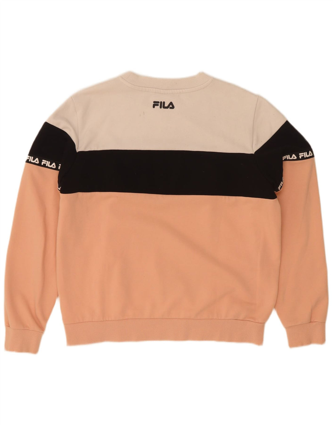 Fila Womens Graphic Sweatshirt Jumper UK 14 Médio Multicolorido