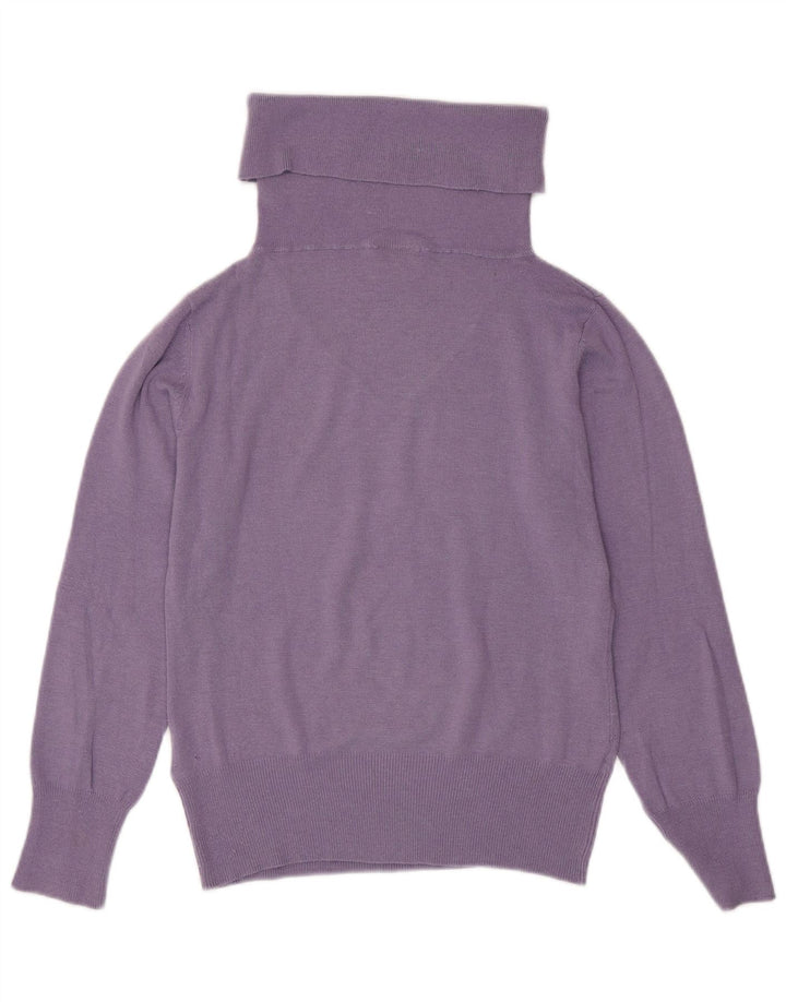 Suéter feminino ELLESSE com gola redonda IT 46 grande roxo modal