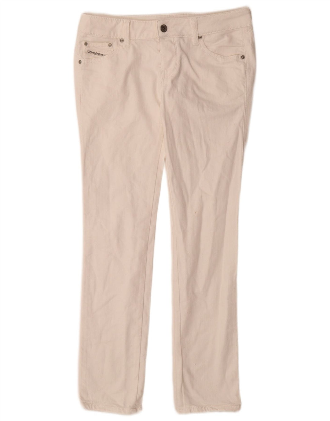 Diesel Cuddy Slim Jeans Feminino W28 L29 Algodão Branco