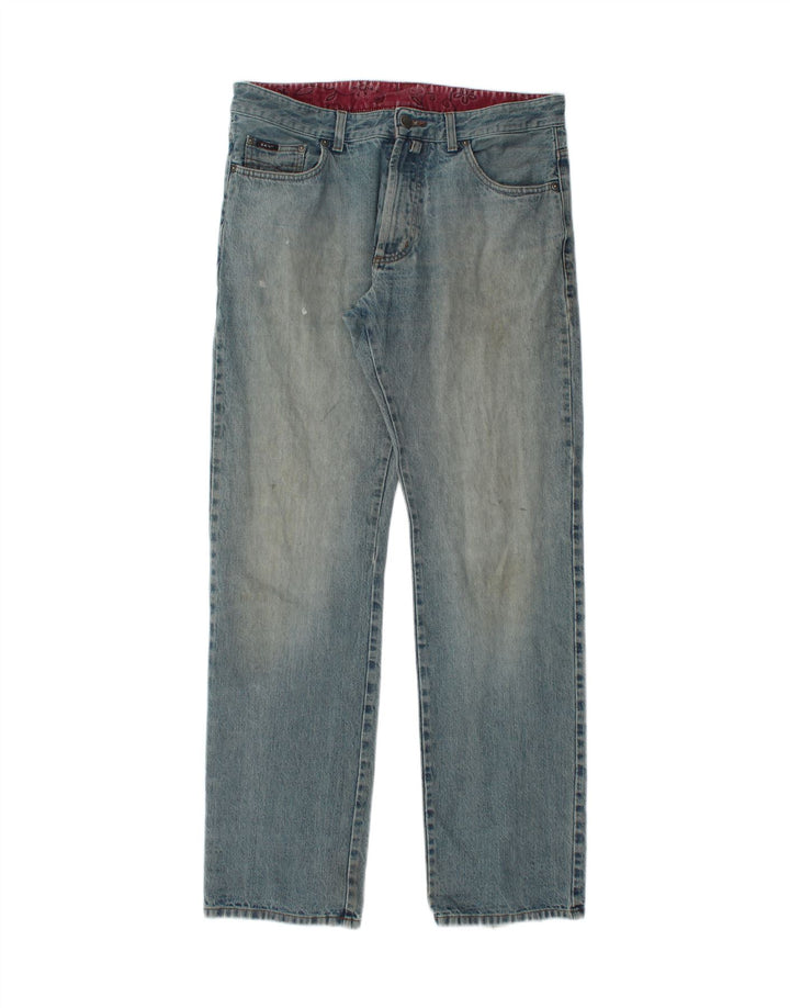 Gant Mens Straight Jeans W34 L34 Azul Algodão