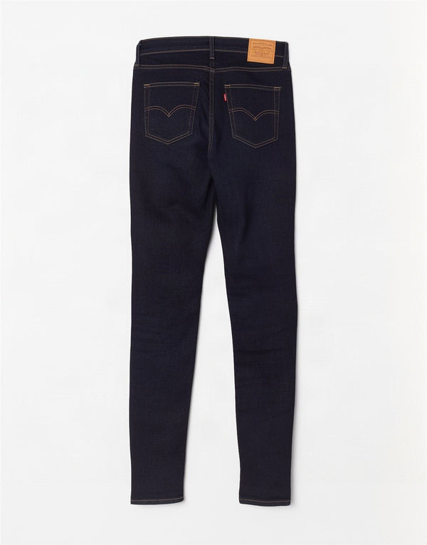 Calça jeans feminina Levi's 721 High Rise Skinny W28 L32 azul marinho algodão