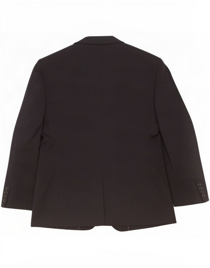 Jaqueta blazer masculina Marks & Spencer curta de 2 botões Reino Unido 42 grande azul marinho