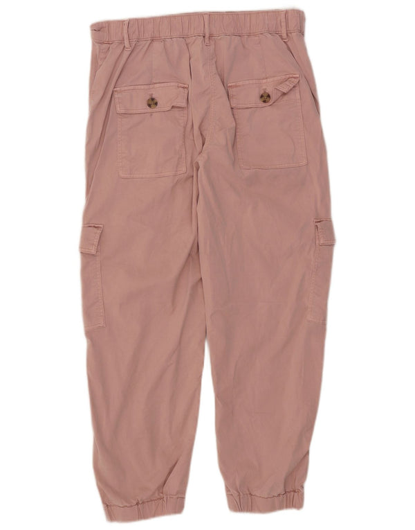 Calça cargo masculina Marks & Spencer Joggers UK 12 médio W32 L24 rosa