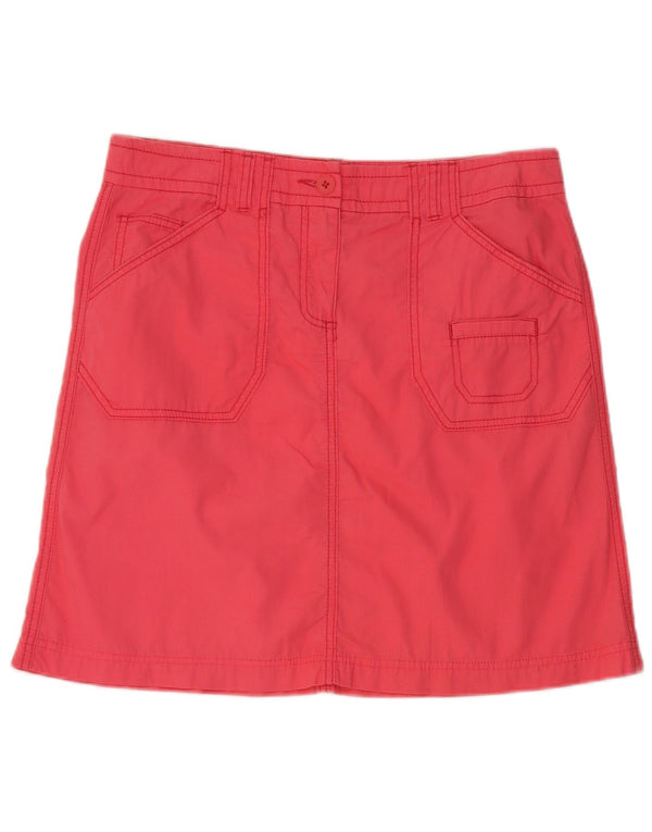 Saia cargo feminina Marks & Spencer UK 12 médio W32 algodão rosa