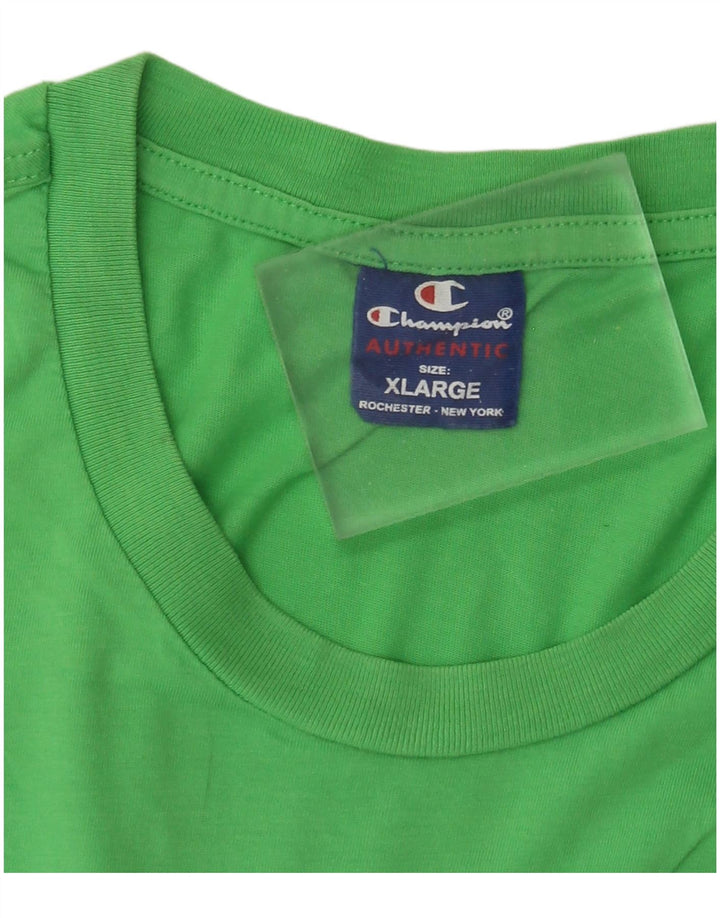 Camiseta masculina Champion NY Rochester Graphic Top XL verde