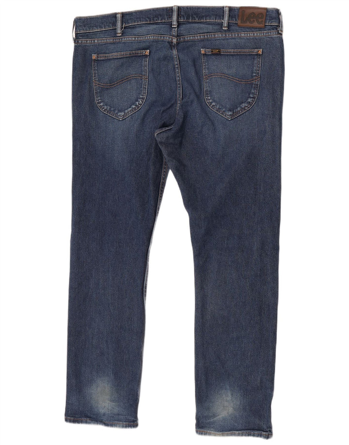 Lee Mens Slim Jeans W42 L32 Azul Algodão
