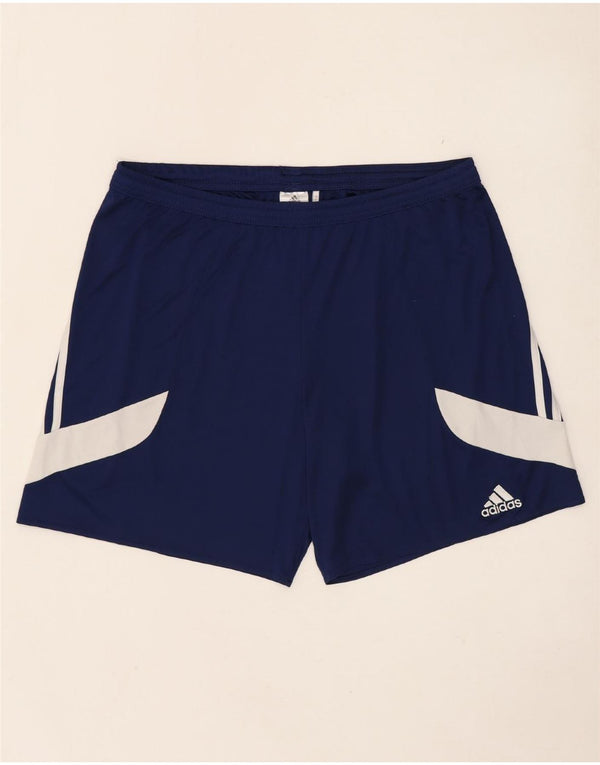 ADIDAS Masculino Climalite Sport Shorts XL Azul marinho Colourblock Poliéster
