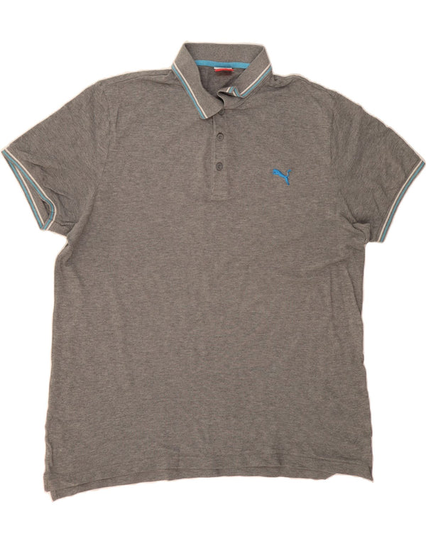 Camisa polo masculina PUMA 2XL algodão cinza