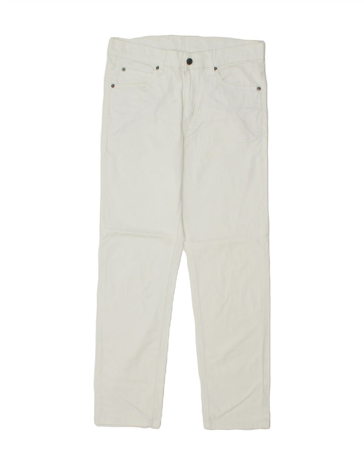 CHEAP MONDAY Womens Slim Casual Trousers W34 L30 White Cotton Vintage Cheap Monday and Second-Hand Cheap Monday from Messina Hembry 