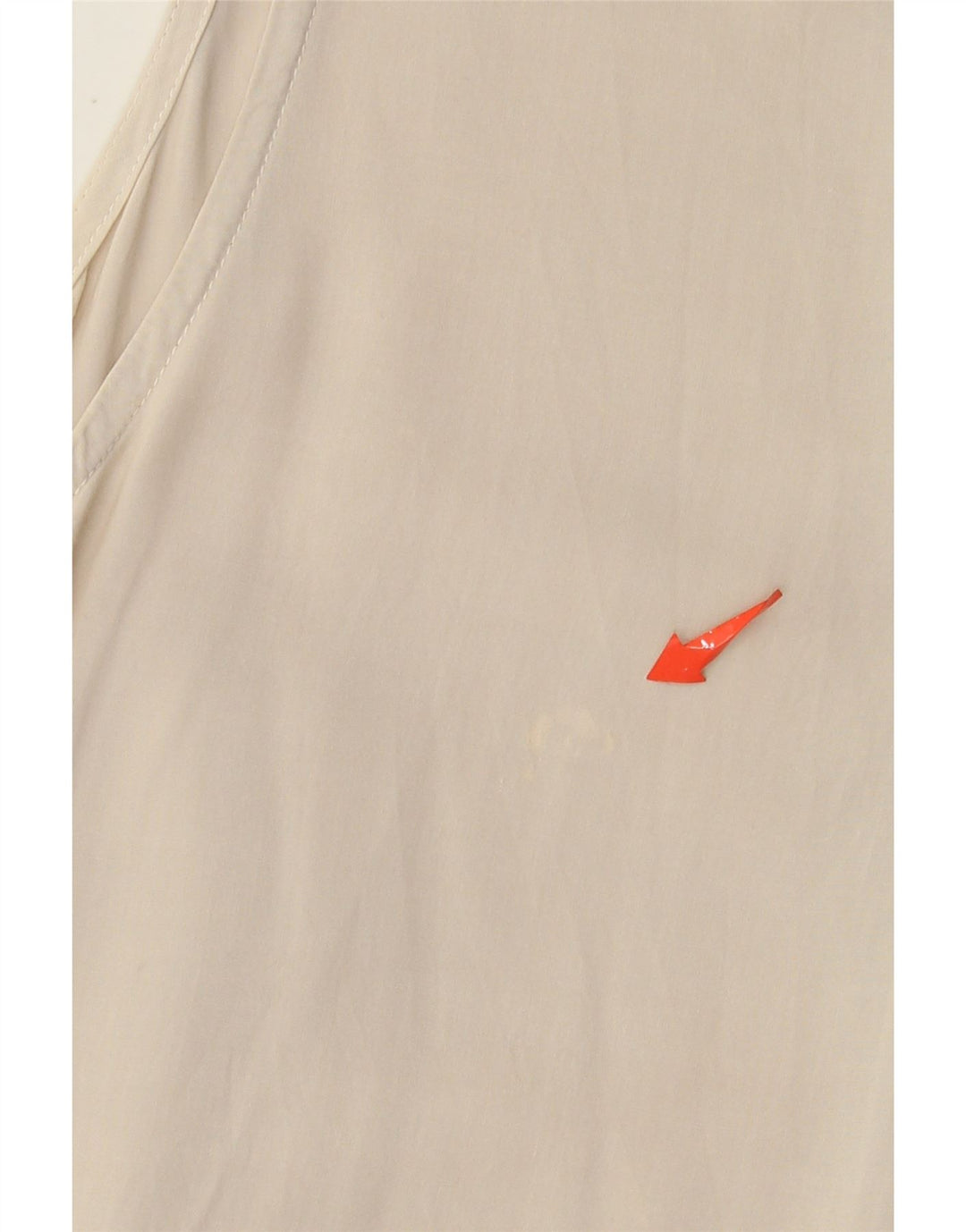 Blusa feminina sem mangas Armani Jeans Top Reino Unido 14 Viscose bege grande