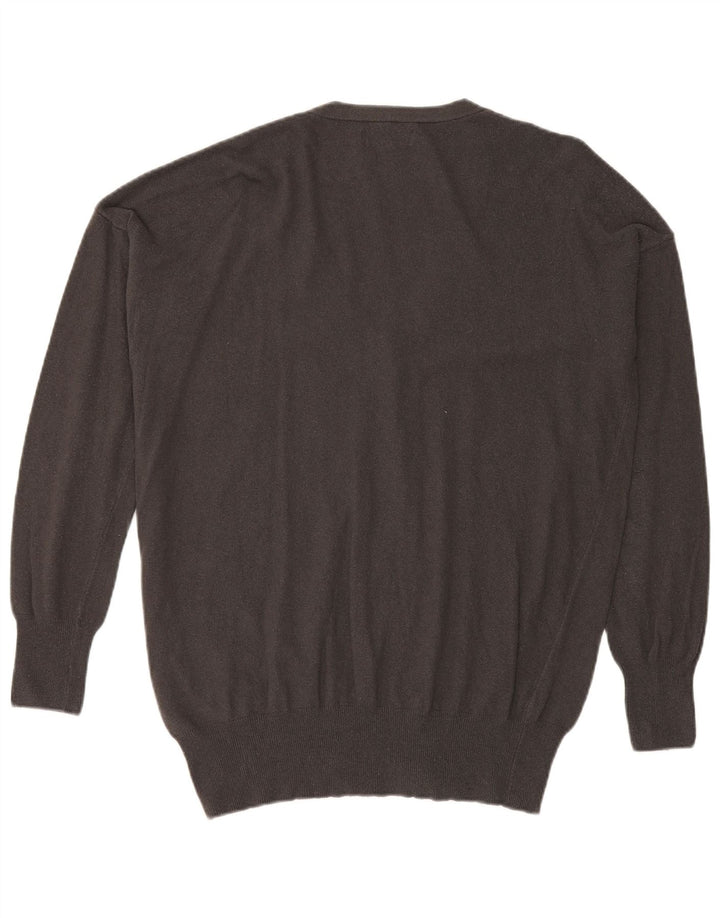 Suéter cardigã masculino Trussardi XL cinza viscose