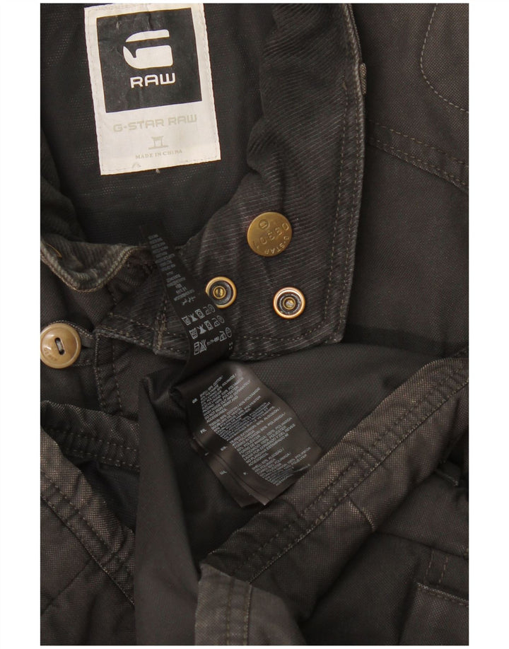 Jaqueta corta-vento masculina G-Star UK 36 algodão cinza pequeno