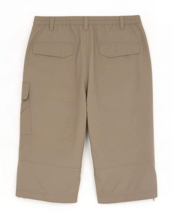 Adidas Mens Cargo Bermuda Shorts Médio W32 Algodão Bege