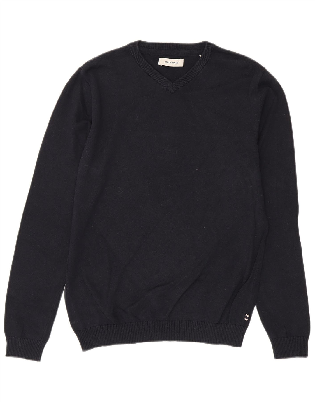 Suéter masculino JACK & JONES com decote em V XS azul marinho algodão