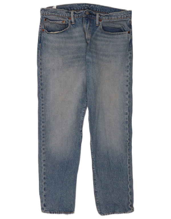 Levi's Masculino 502 Tapered Jeans W34 L32 Azul Algodão
