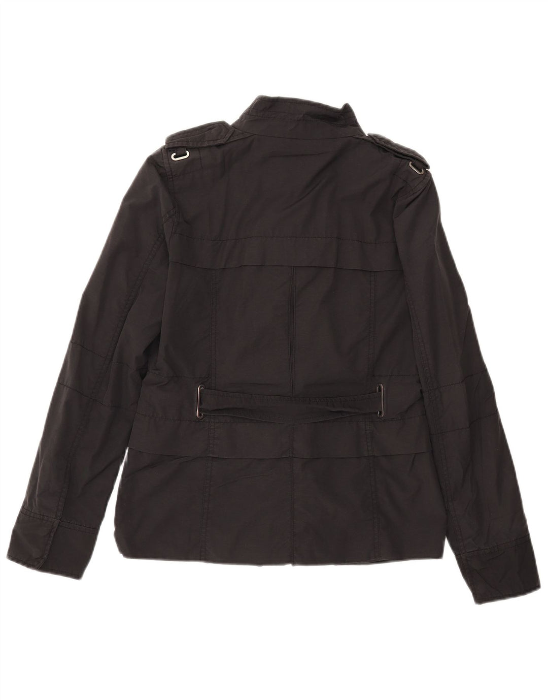 Jaqueta militar feminina Zara UK 12 médio preto