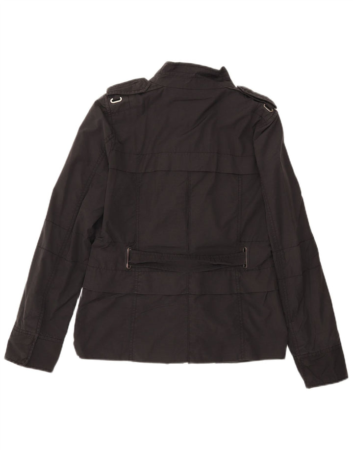 Jaqueta militar feminina Zara UK 12 médio preto