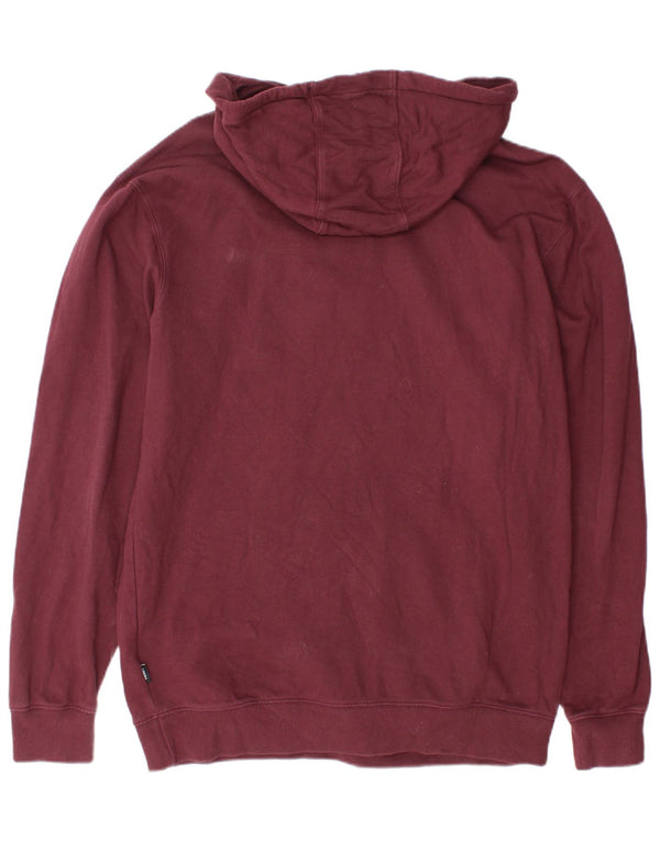 Vans Mens Graphic Hoodie Jumper Grande Algodão Borgonha