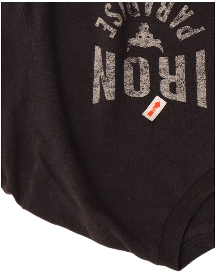 Camiseta gráfica masculina Under Armour Top médio preto