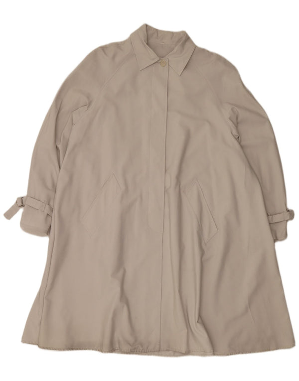 Trench coat feminino vintage oversized EU 44 XL cinza