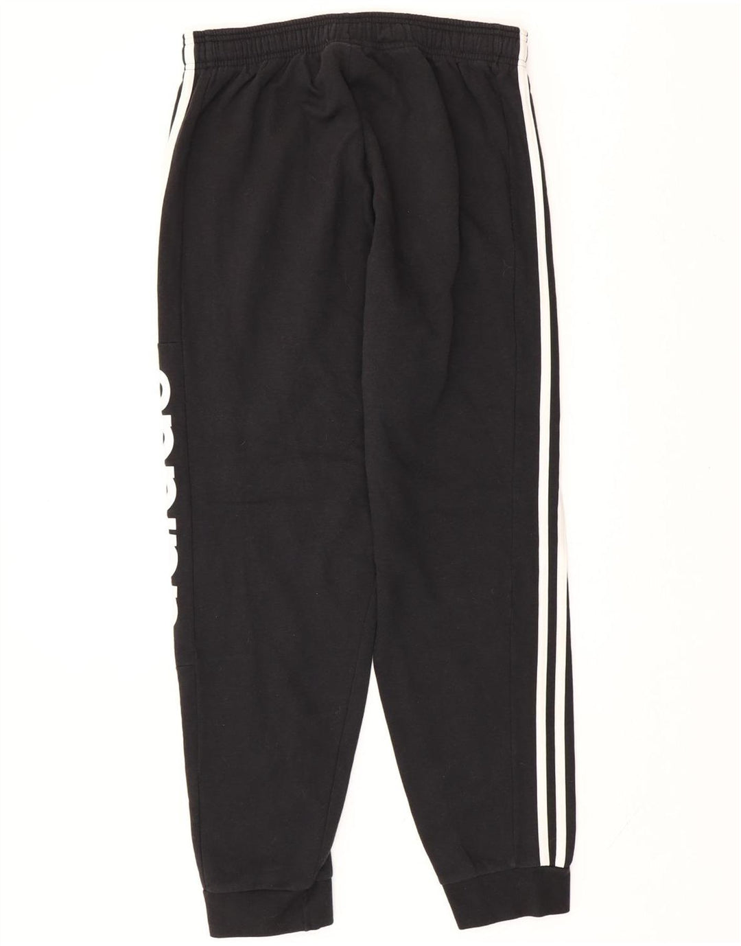 ADIDAS Mens Graphic Tracksuit Calças Joggers Médio Algodão Preto