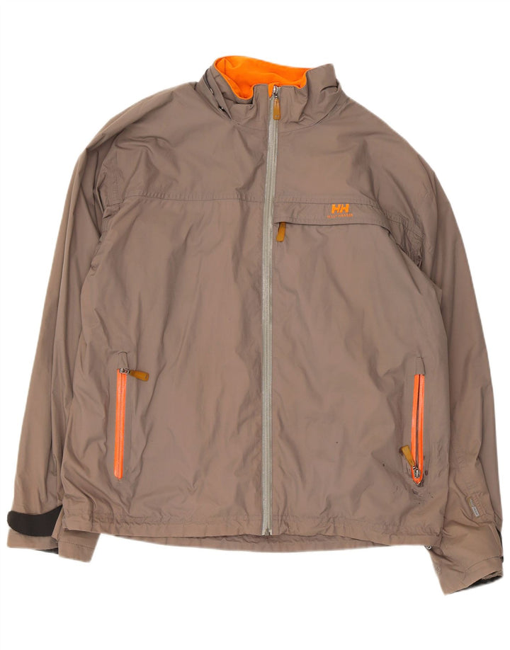 Jaqueta de chuva masculina Helly Hansen Reino Unido 40 grande nylon cinza