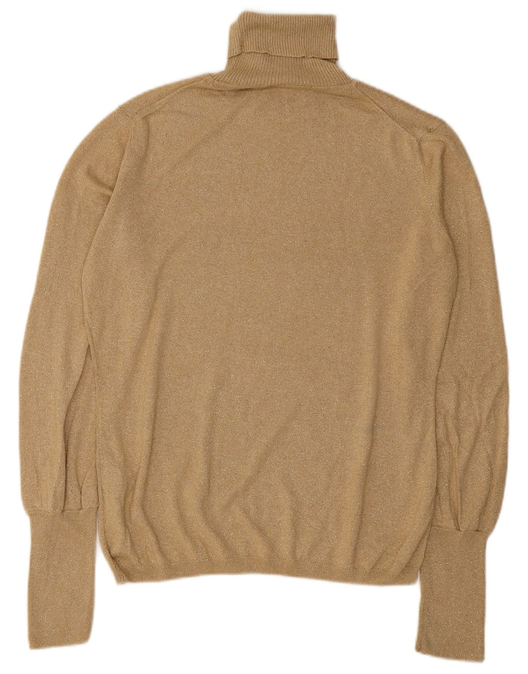 Suéter feminino Marks & Spencer com gola redonda Reino Unido 14 grande dourado salpicado