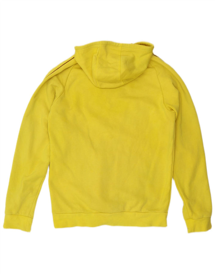 Adidas Mens Hoodie Jumper Médio Algodão Amarelo