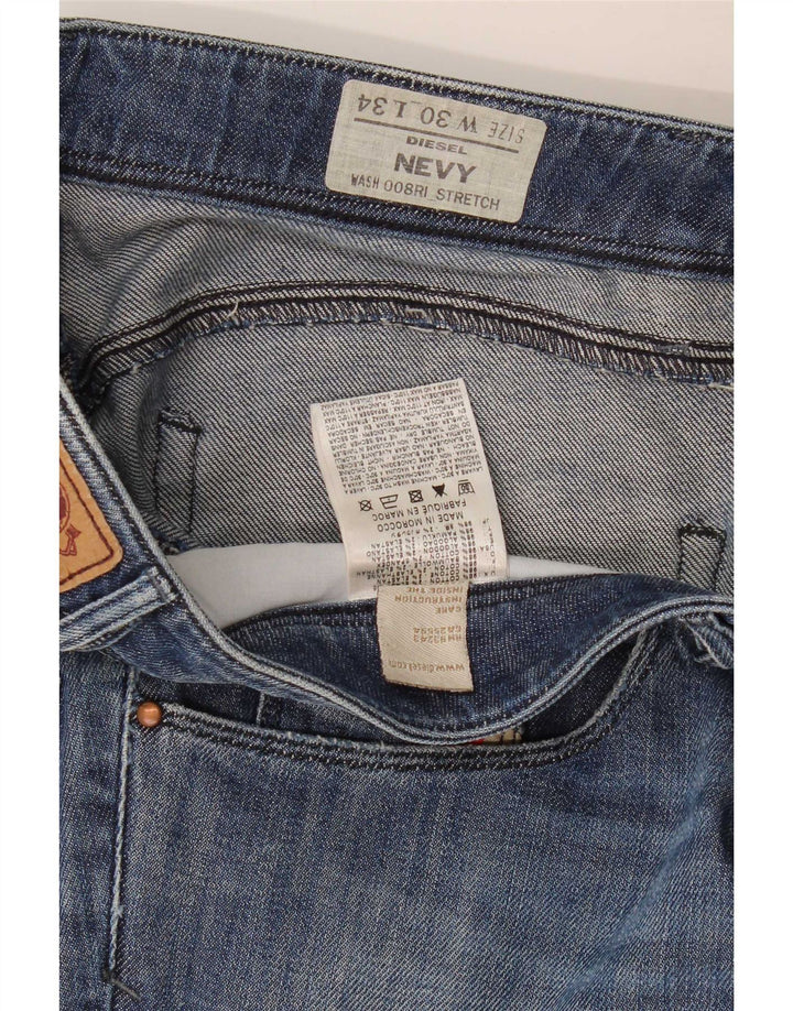 Diesel Feminino Nevy Slim Jeans W30 L34 Azul Algodão