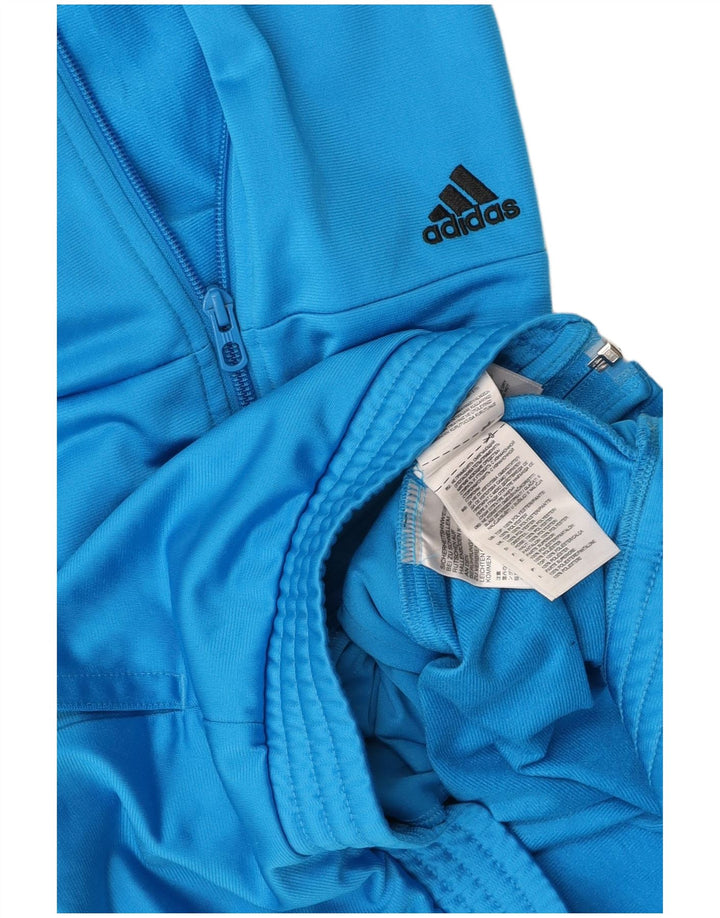 ADIDAS Mens Graphic Tracksuit Top Jaqueta Pequena Azul Poliéster