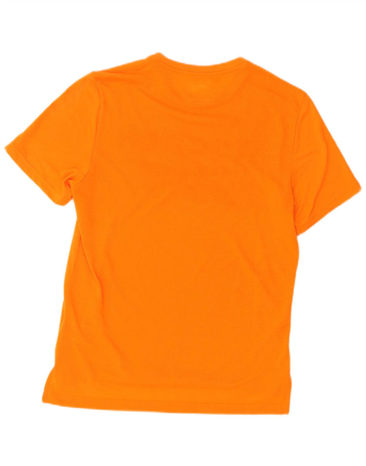 Reebok Mens Graphic T-Shirt Top Pequeno Poliéster Laranja