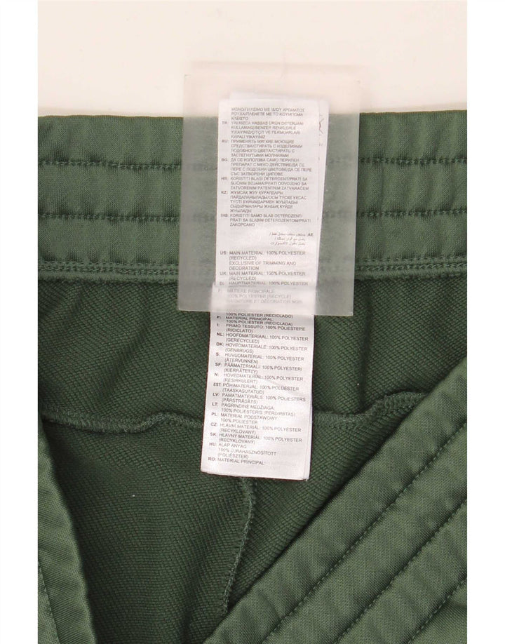 Calças de treino masculinas Adidas Joggers UK 12/14 poliéster verde médio