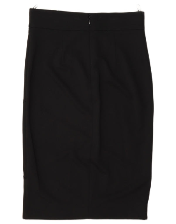 Saia lápis feminina Pinko Reino Unido 8 pequena W27 viscose preta