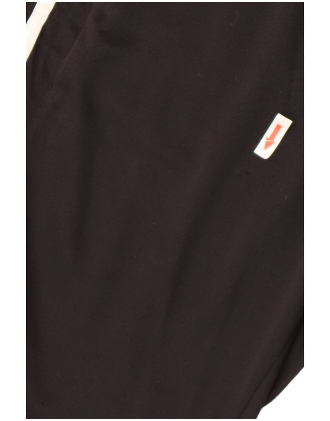 Adidas Womens Capri Calças de treino UK 14 Médio Preto Poliéster