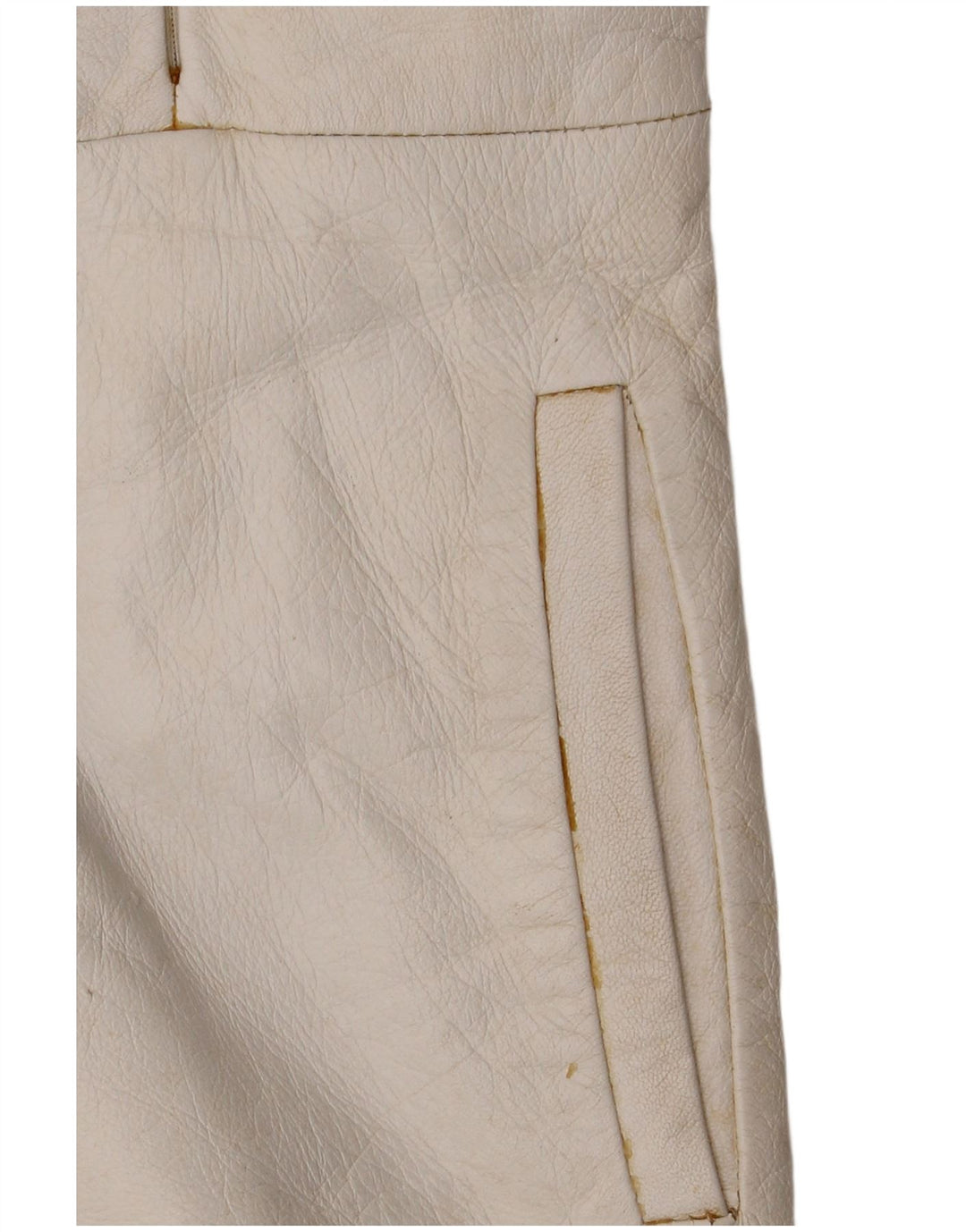 Jaqueta feminina de couro com capuz CONBIPEL IT 42 couro branco médio