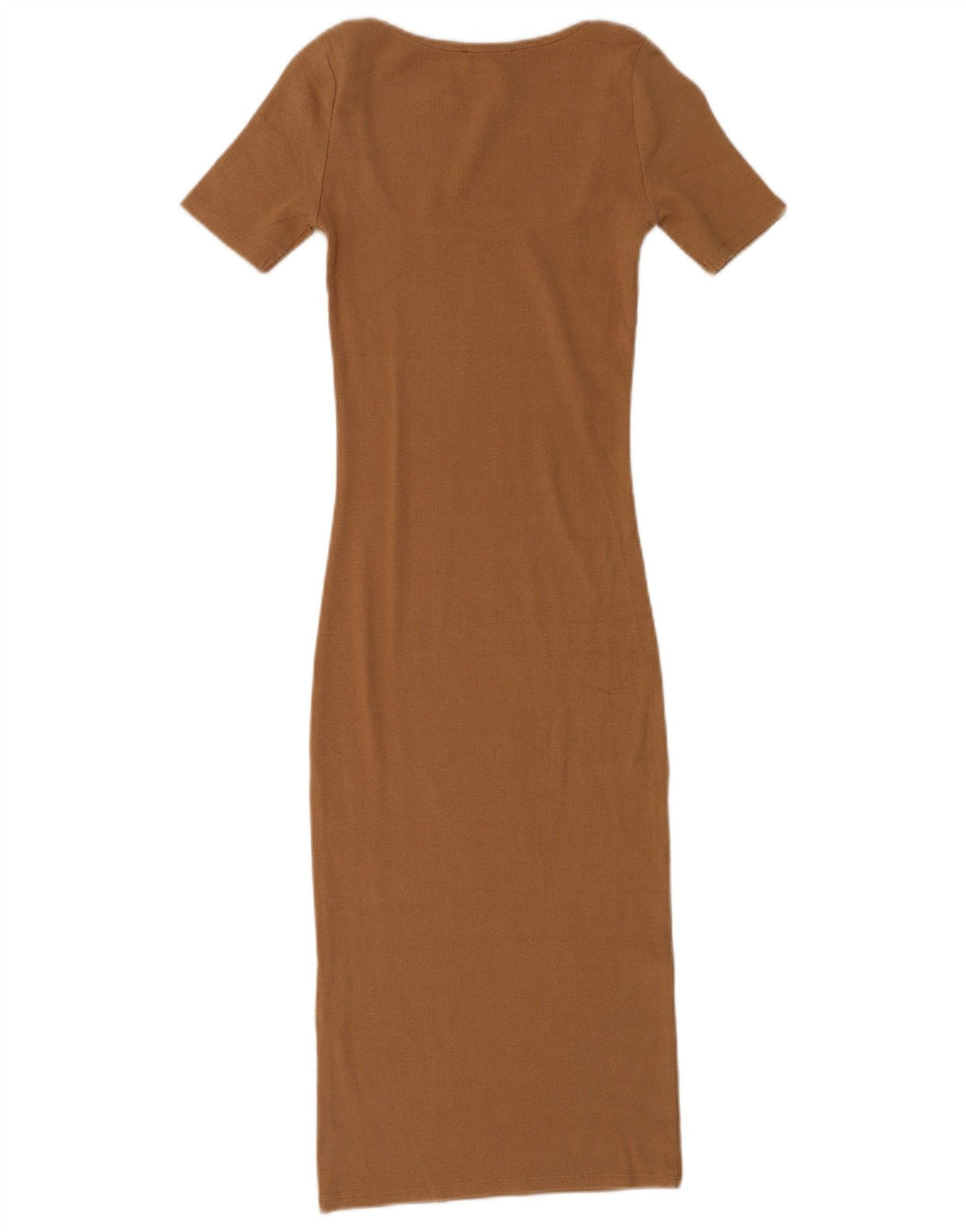 Vestido bodycon feminino Zara Reino Unido 8 pequeno marrom
