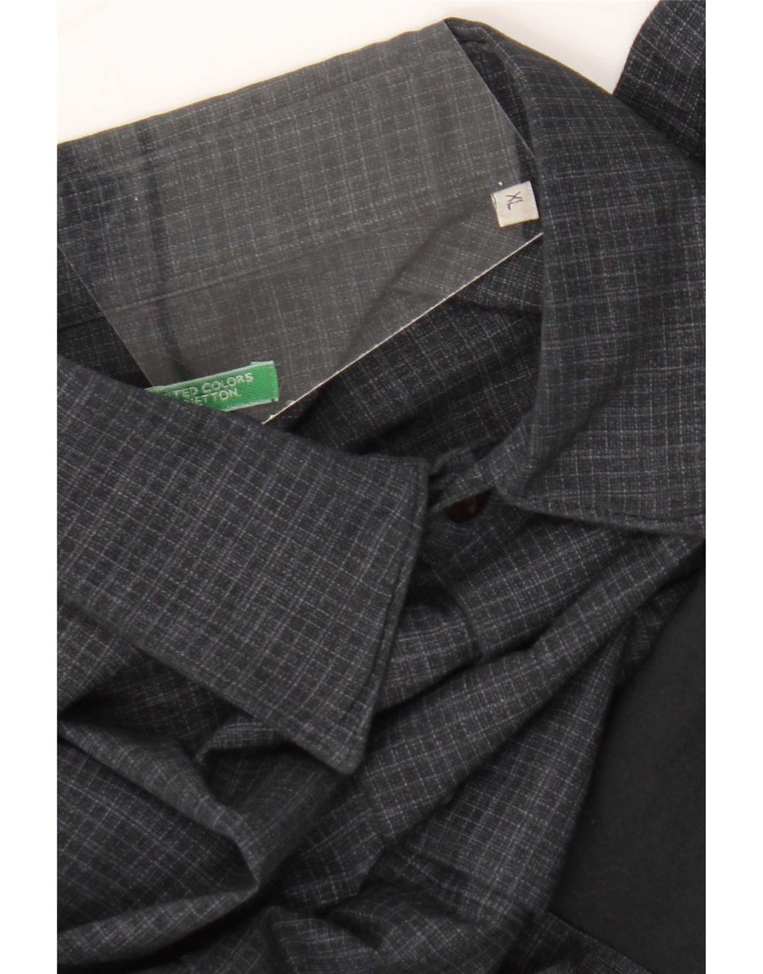 Camisa masculina Benetton XL azul marinho guingão