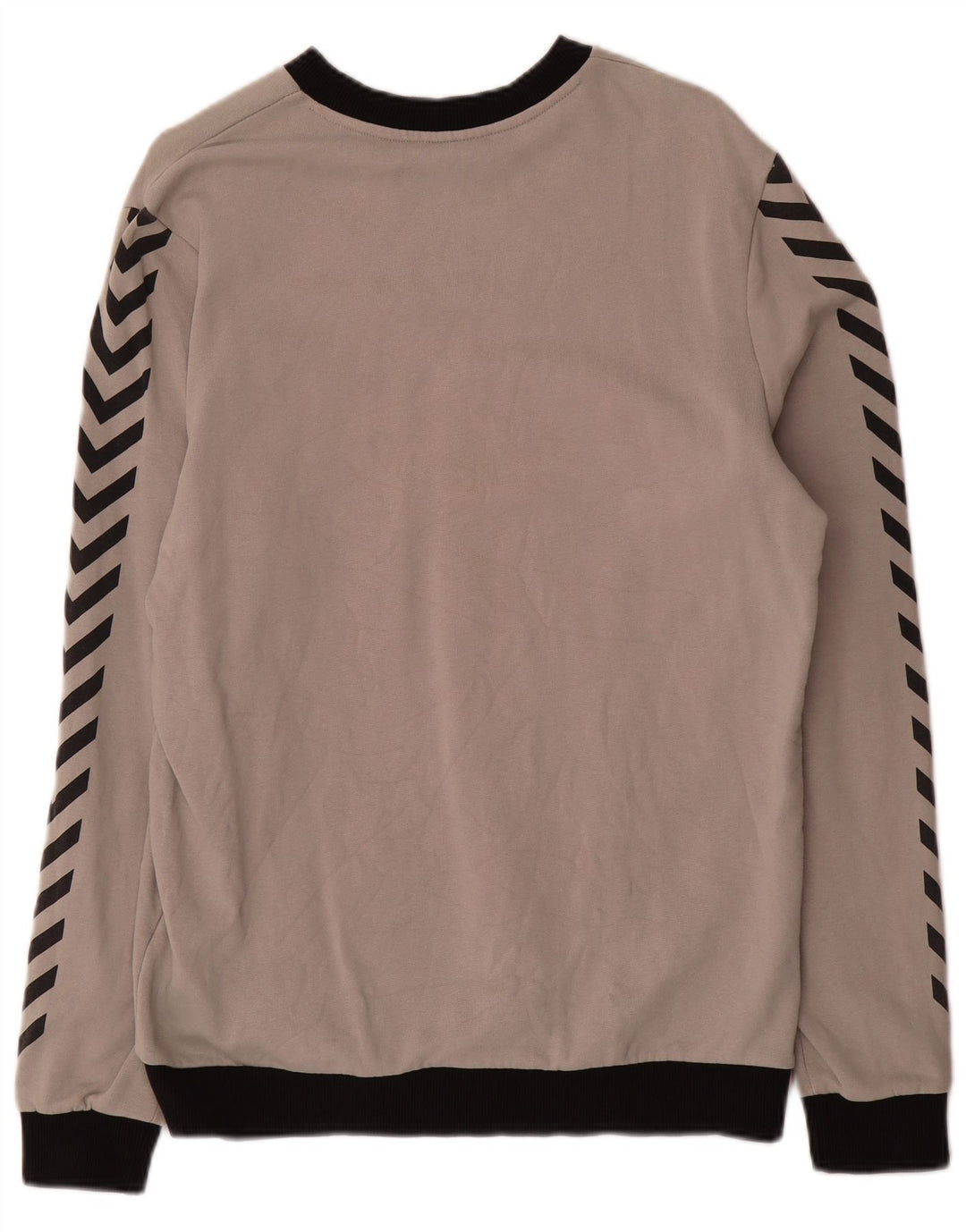 Hummel moletom masculino gráfico jumper médio cinza colorblock algodão