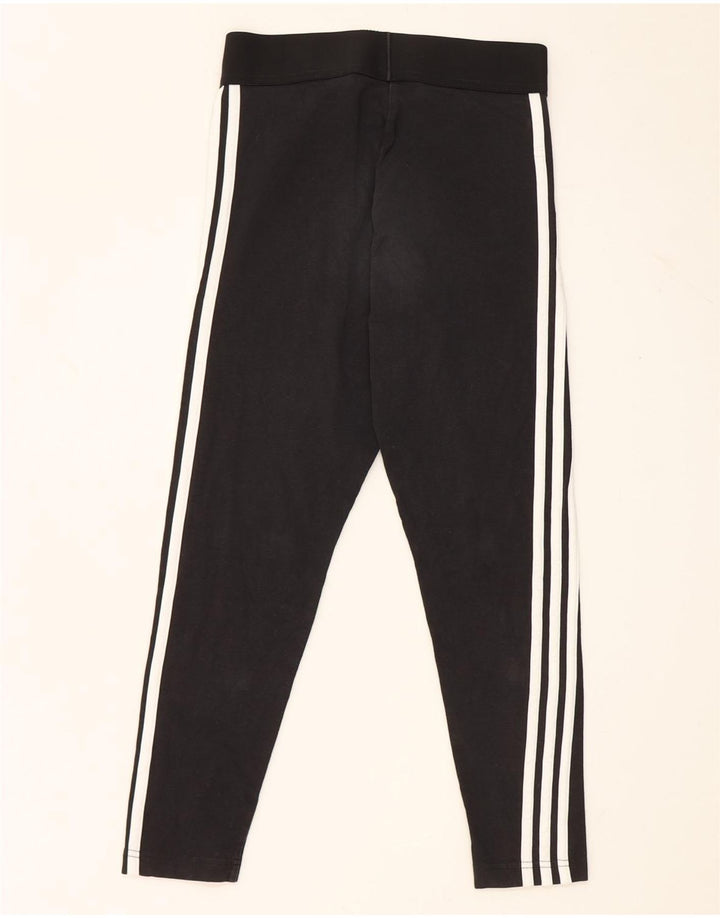 Leggings Adidas Femininas UK 8/10 Pequenas Pretas