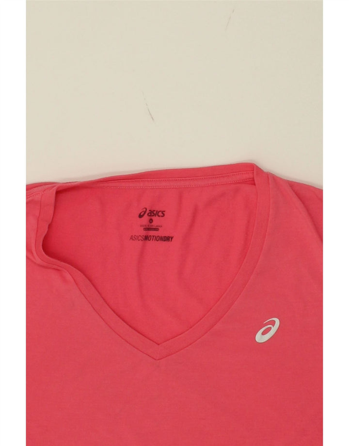 ASICS Womens T-Shirt Top UK 18 XL Red Vintage Asics and Second-Hand Asics from Messina Hembry 