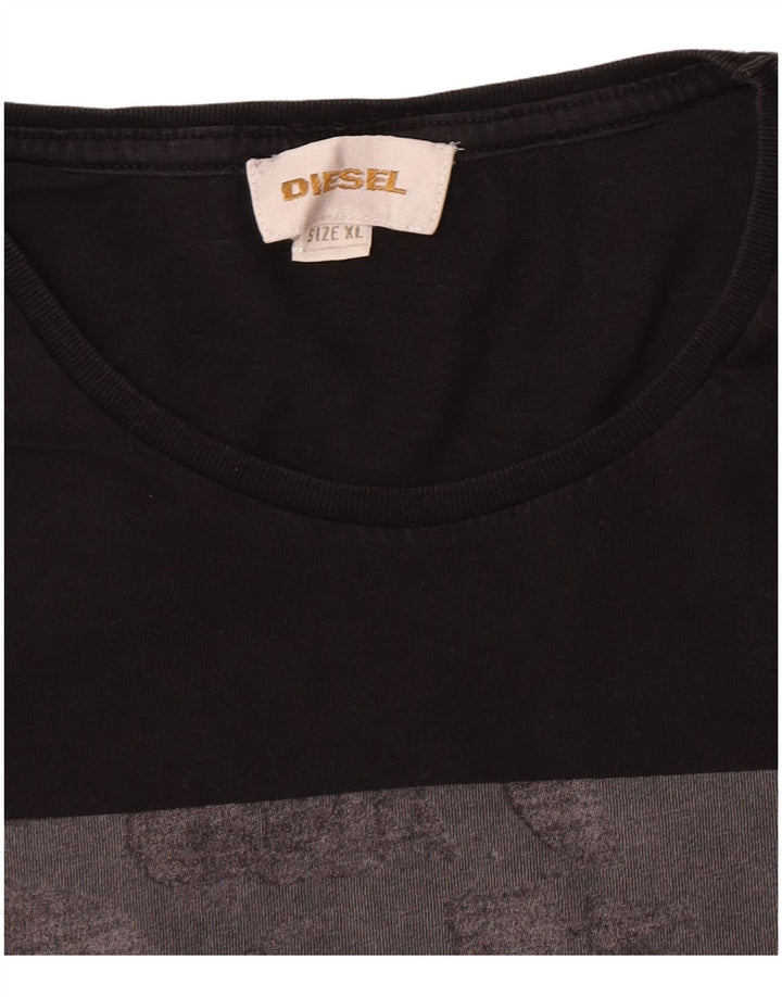 Diesel Camiseta Masculina Graphic Top XL Preto