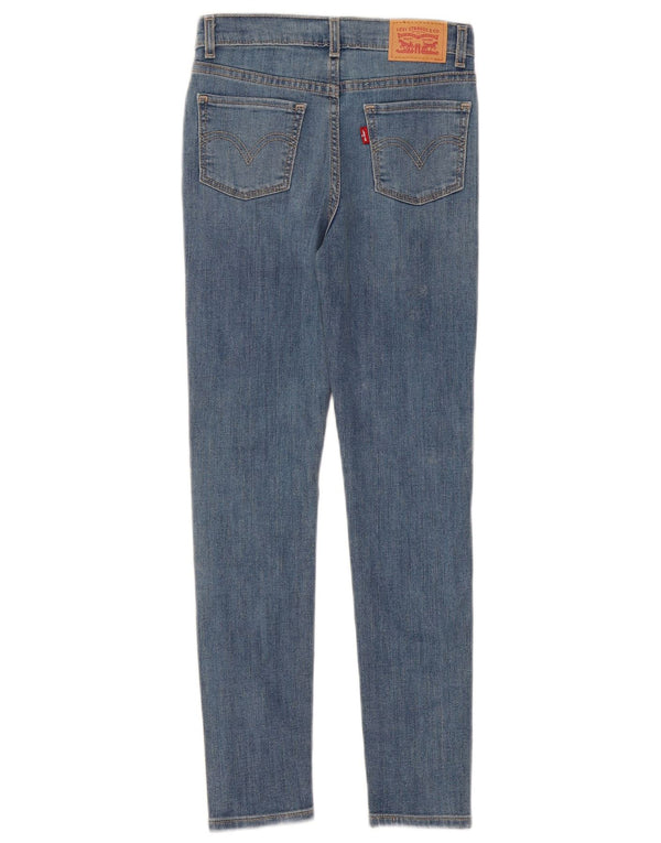 Jeans Levi's Girls 720 cintura alta super skinny 9-10 anos W24 L25 azul