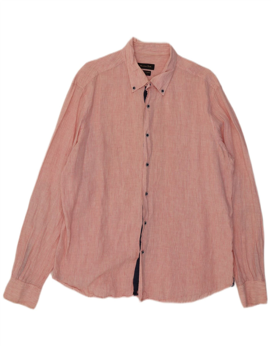 Camisa masculina Massimo Dutti 2XL listra rosa